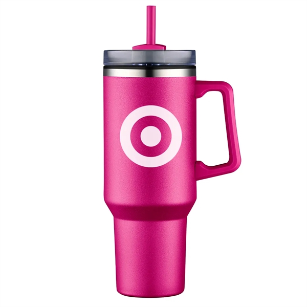 Aqueduct-IV 40 Oz Tumbler Mugs with Straw - Aqueduct-IV 40 Oz Tumbler Mugs with Straw - Image 4 of 5