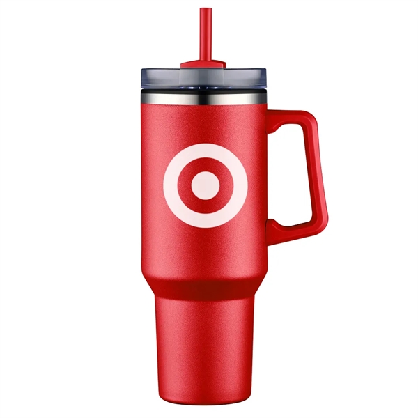 Aqueduct-IV 40 Oz Tumbler Mugs with Straw - Aqueduct-IV 40 Oz Tumbler Mugs with Straw - Image 2 of 5