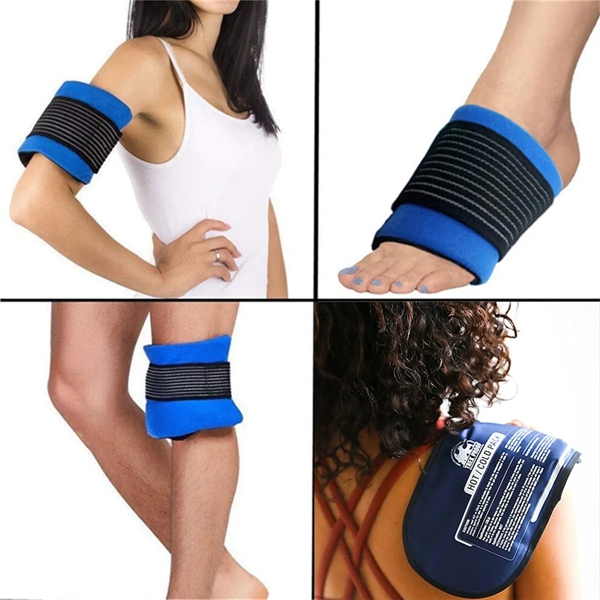 3 Piece Set Reusable Hot and Cold Therapy Gel Wrap - 3 Piece Set Reusable Hot and Cold Therapy Gel Wrap - Image 1 of 2