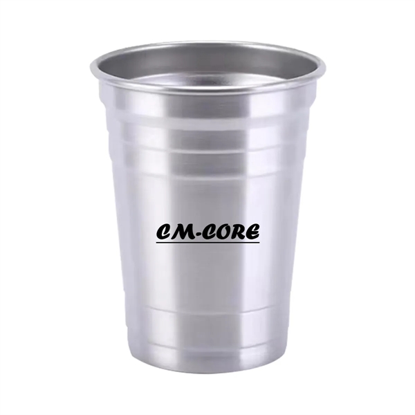Stainless Steel Pint Party stadium Cup Tumblers - Stainless Steel Pint Party stadium Cup Tumblers - Image 1 of 1