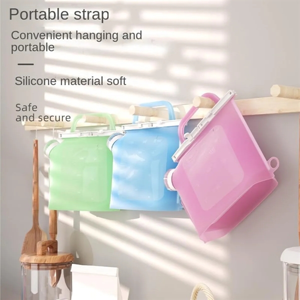 Reusable Leakproof Silicone Storage Food Container Bags - Reusable Leakproof Silicone Storage Food Container Bags - Image 3 of 4