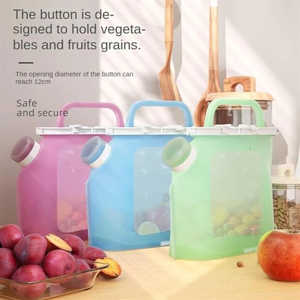 Reusable Leakproof Silicone Storage Food Container Bags - Reusable Leakproof Silicone Storage Food Container Bags - Image 4 of 4