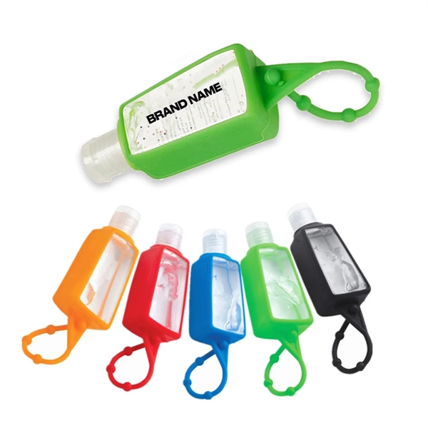 1 Oz Hand Sanitizer Gel With Adjustable Silicone Holder - 1 Oz Hand Sanitizer Gel With Adjustable Silicone Holder - Image 2 of 5