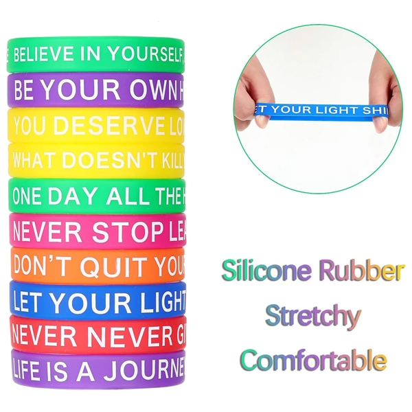 Rubber Wristbands Silicone Bracelet - Rubber Wristbands Silicone Bracelet - Image 1 of 4