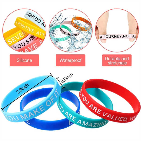 Rubber Wristbands Silicone Bracelet - Rubber Wristbands Silicone Bracelet - Image 2 of 4