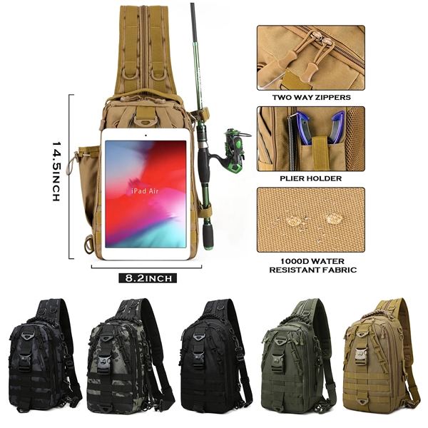 Fishing Backpack Tackle Sling Bag - Fishing Backpack Tackle Sling Bag - Image 1 of 4