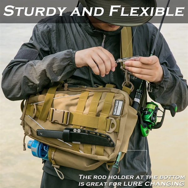 Fishing Backpack Tackle Sling Bag - Fishing Backpack Tackle Sling Bag - Image 3 of 4