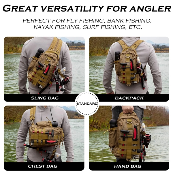 Fishing Backpack Tackle Sling Bag - Fishing Backpack Tackle Sling Bag - Image 4 of 4