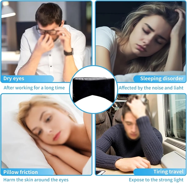 Double Sided Large Covers Sleep Eye Mask - Double Sided Large Covers Sleep Eye Mask - Image 2 of 2