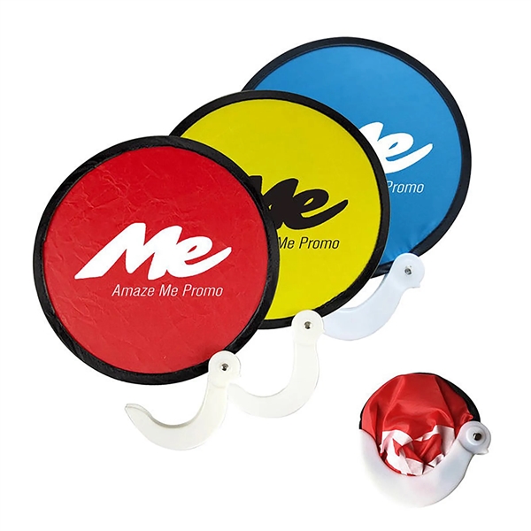 Handheld Foldable Flying Disc Fans - Handheld Foldable Flying Disc Fans - Image 1 of 3