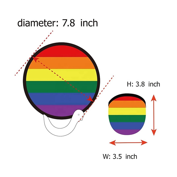 Handheld Foldable Flying Disc Fans - Handheld Foldable Flying Disc Fans - Image 2 of 3