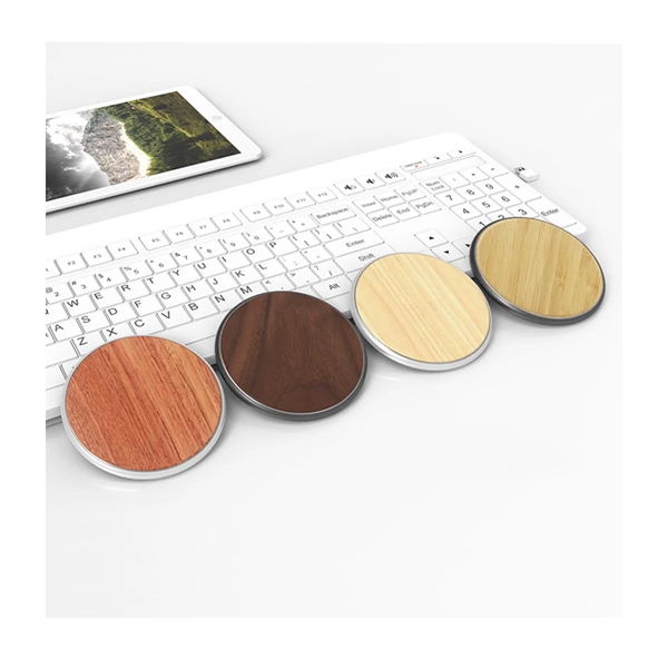 15W Fast Solid Wooden Wireless Inductive Charger Station - 15W Fast Solid Wooden Wireless Inductive Charger Station - Image 3 of 4