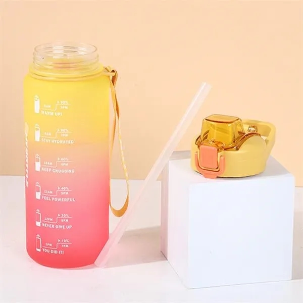 32 Oz. Sports Water Bottle Leak Proof Gradient Cup Fitness - 32 Oz. Sports Water Bottle Leak Proof Gradient Cup Fitness - Image 2 of 5