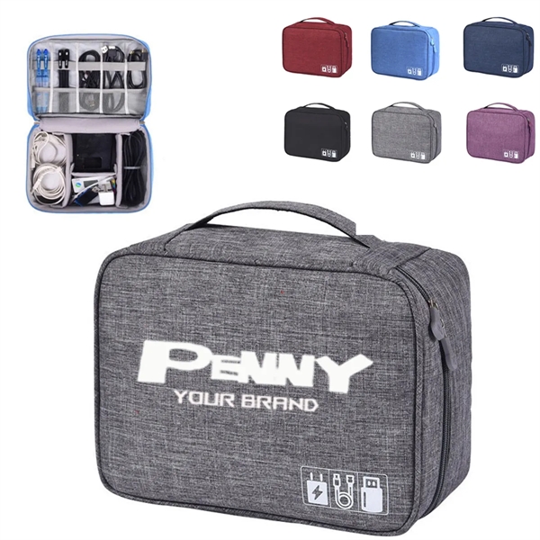 Electronics Storage Case Cable Pouch Organizer Digital Bag - Electronics Storage Case Cable Pouch Organizer Digital Bag - Image 0 of 9