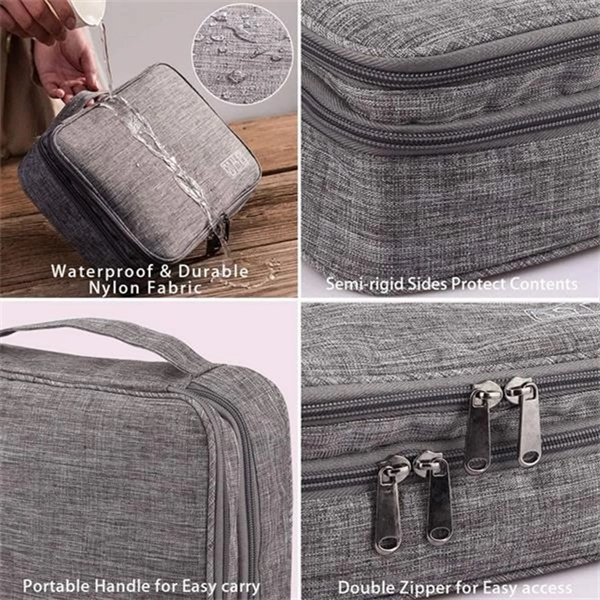 Electronics Storage Case Cable Pouch Organizer Digital Bag - Electronics Storage Case Cable Pouch Organizer Digital Bag - Image 1 of 9