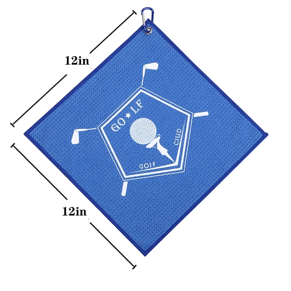 Microfiber Soft Waffle Pattern Bsorbent Durable Golf Towel - Microfiber Soft Waffle Pattern Bsorbent Durable Golf Towel - Image 1 of 4