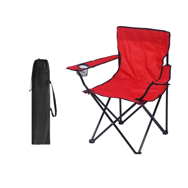 Outdoor Folding Camping Captains Chair With Carrying Bag - Outdoor Folding Camping Captains Chair With Carrying Bag - Image 2 of 5