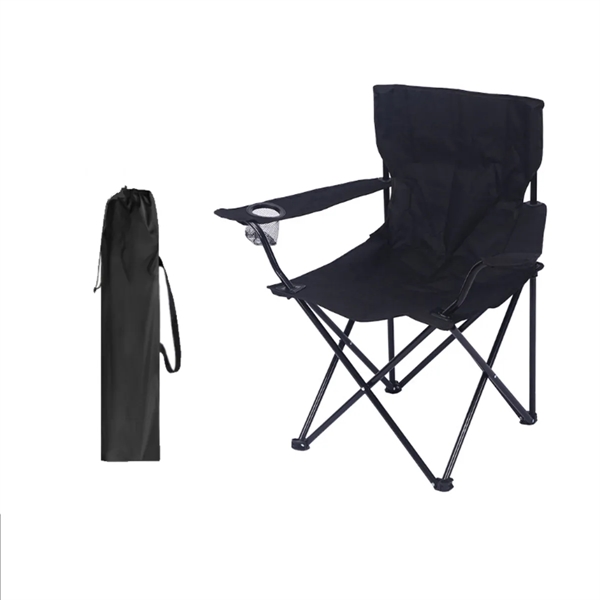 Outdoor Folding Camping Captains Chair With Carrying Bag - Outdoor Folding Camping Captains Chair With Carrying Bag - Image 3 of 5