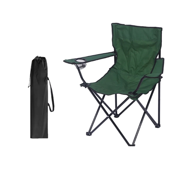 Outdoor Folding Camping Captains Chair With Carrying Bag - Outdoor Folding Camping Captains Chair With Carrying Bag - Image 4 of 5