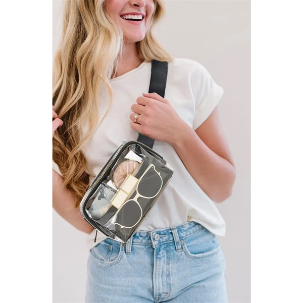 Stadium Approved Unisex Clear Fanny Pack Crossbody Bags - Stadium Approved Unisex Clear Fanny Pack Crossbody Bags - Image 6 of 7