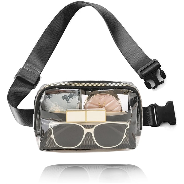 Stadium Approved Unisex Clear Fanny Pack Crossbody Bags - Stadium Approved Unisex Clear Fanny Pack Crossbody Bags - Image 7 of 7
