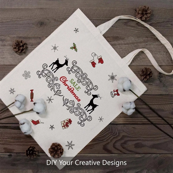 DIY Canvas Lightweight Medium Reusable Grocery Shopping Bag - DIY Canvas Lightweight Medium Reusable Grocery Shopping Bag - Image 5 of 6