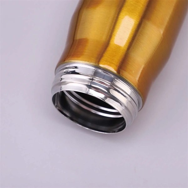 Unique 17oz 304 Stainless Steel Bullet Shape Water Bottle - Unique 17oz 304 Stainless Steel Bullet Shape Water Bottle - Image 5 of 7