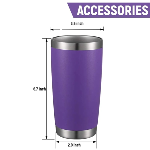 20 Oz Double Wall Thermal Cup With Bamboo Wooden Lid Base - 20 Oz Double Wall Thermal Cup With Bamboo Wooden Lid Base - Image 2 of 5