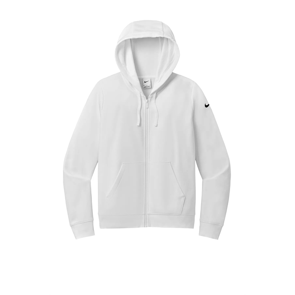 Nike Women's Club Fleece Sleeve Swoosh Full-Zip Hoodie - Nike Women's Club Fleece Sleeve Swoosh Full-Zip Hoodie - Image 22 of 28