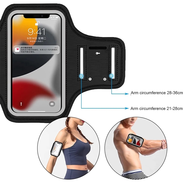 Waterproof Running Phone Armbands Gift With Adjustable Strap - Waterproof Running Phone Armbands Gift With Adjustable Strap - Image 4 of 6