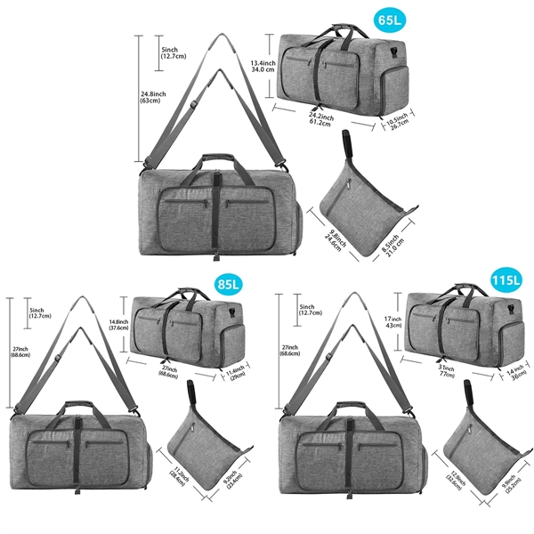 65/85/115L Foldable Travel Gym Duffel Bag - 65/85/115L Foldable Travel Gym Duffel Bag - Image 1 of 4