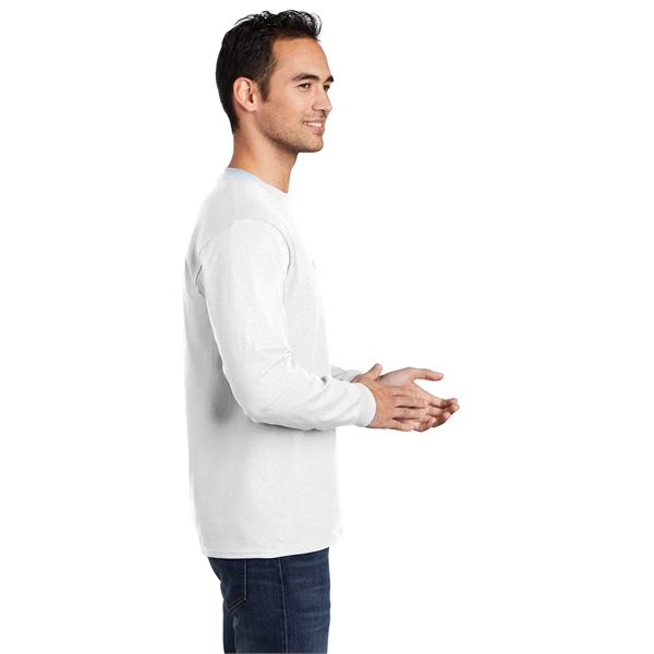 Port & Company - Long Sleeve Essential Pocket Tee. - Port & Company - Long Sleeve Essential Pocket Tee. - Image 45 of 59