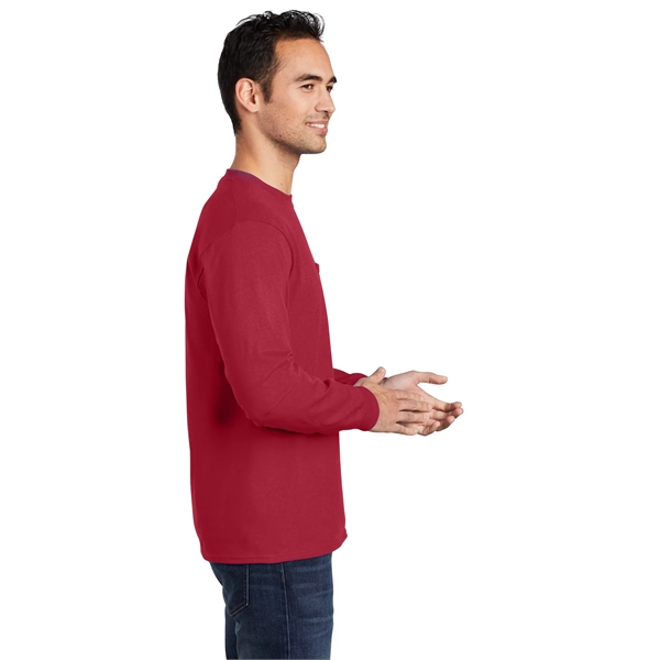 Port & Company - Long Sleeve Essential Pocket Tee. - Port & Company - Long Sleeve Essential Pocket Tee. - Image 50 of 59