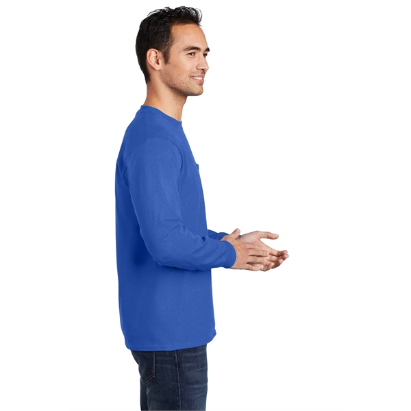 Port & Company - Long Sleeve Essential Pocket Tee. - Port & Company - Long Sleeve Essential Pocket Tee. - Image 51 of 59