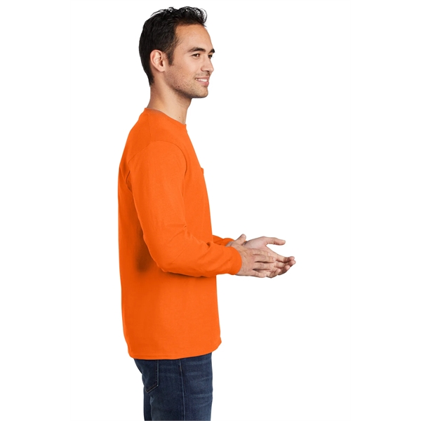 Port & Company - Long Sleeve Essential Pocket Tee. - Port & Company - Long Sleeve Essential Pocket Tee. - Image 53 of 59