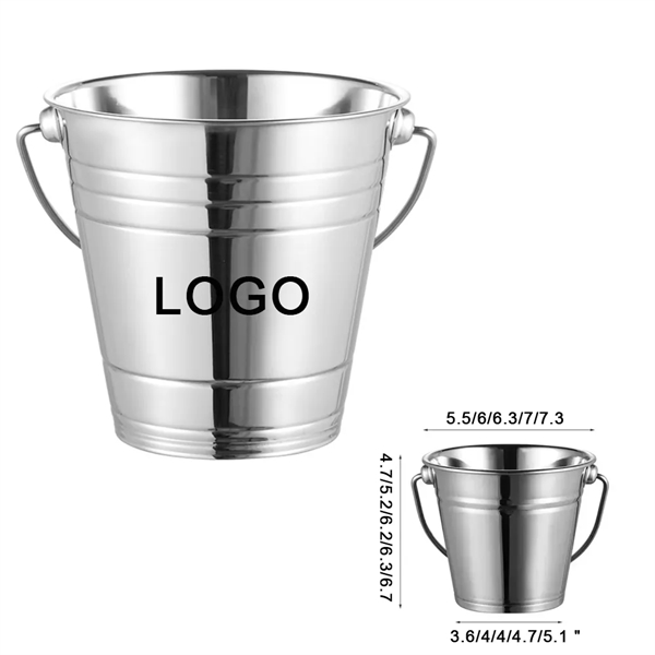 Thickened Stainless Steel Ice Bucket - Thickened Stainless Steel Ice Bucket - Image 0 of 2