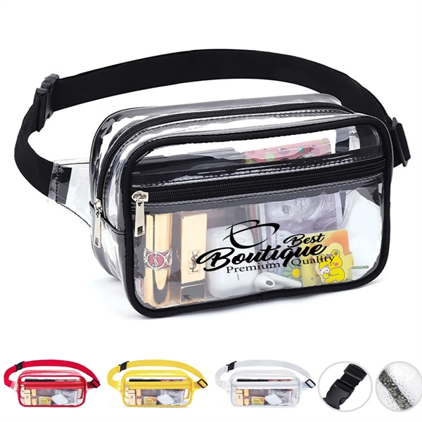 Stadium Approved Clear Fanny Pack Waterproof Belt Bag - Stadium Approved Clear Fanny Pack Waterproof Belt Bag - Image 0 of 3