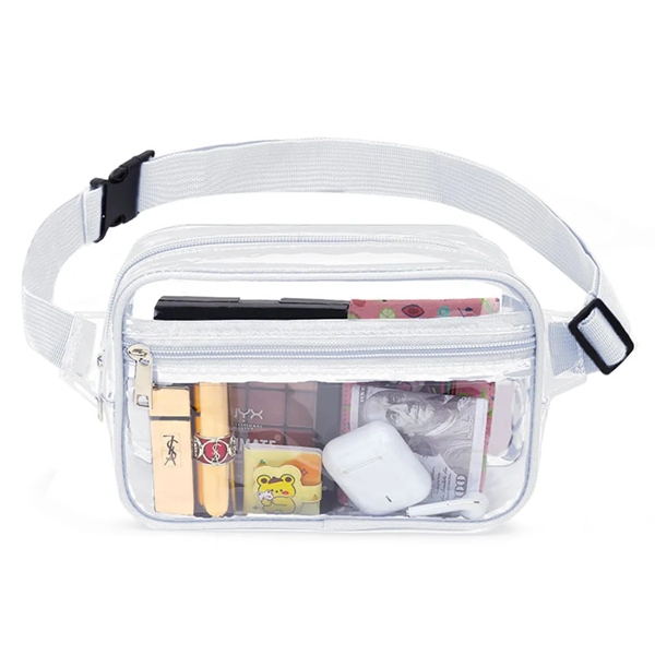 Stadium Approved Clear Fanny Pack Waterproof Belt Bag - Stadium Approved Clear Fanny Pack Waterproof Belt Bag - Image 2 of 3