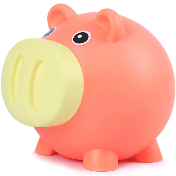 PVC Cute Saving Piggy Shatterproof Coin Bank - PVC Cute Saving Piggy Shatterproof Coin Bank - Image 4 of 6