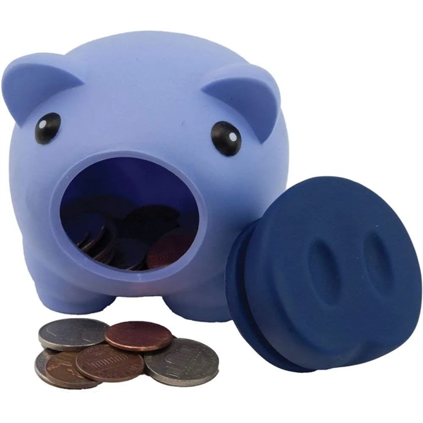 PVC Cute Saving Piggy Shatterproof Coin Bank - PVC Cute Saving Piggy Shatterproof Coin Bank - Image 1 of 6
