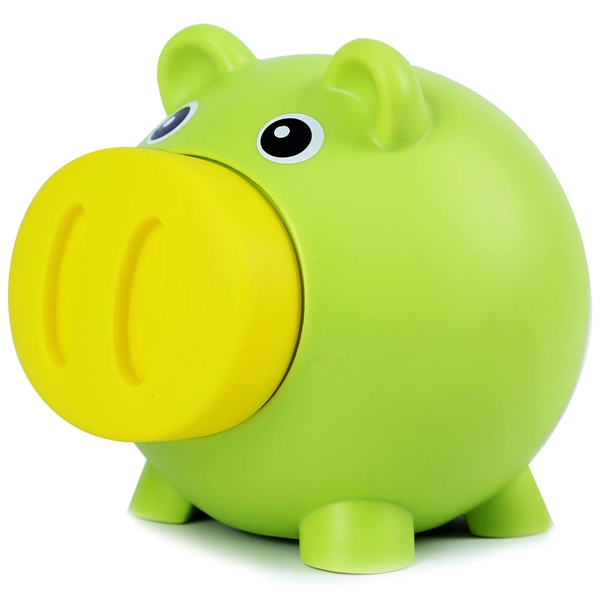 PVC Cute Saving Piggy Shatterproof Coin Bank - PVC Cute Saving Piggy Shatterproof Coin Bank - Image 3 of 6
