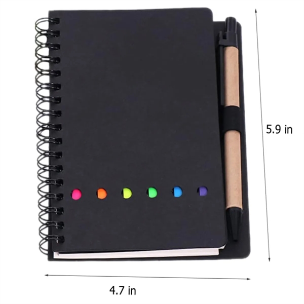 Multi-Functional Notebook with Sticky Notes and Flags & Pen - Multi-Functional Notebook with Sticky Notes and Flags & Pen - Image 1 of 5