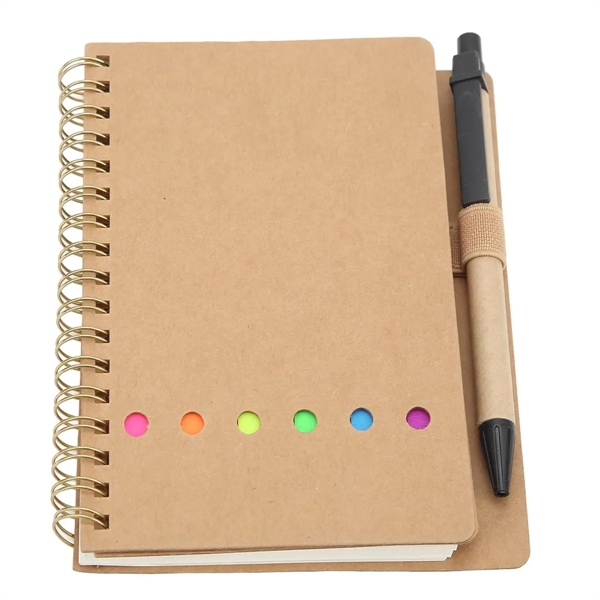 Multi-Functional Notebook with Sticky Notes and Flags & Pen - Multi-Functional Notebook with Sticky Notes and Flags & Pen - Image 3 of 5