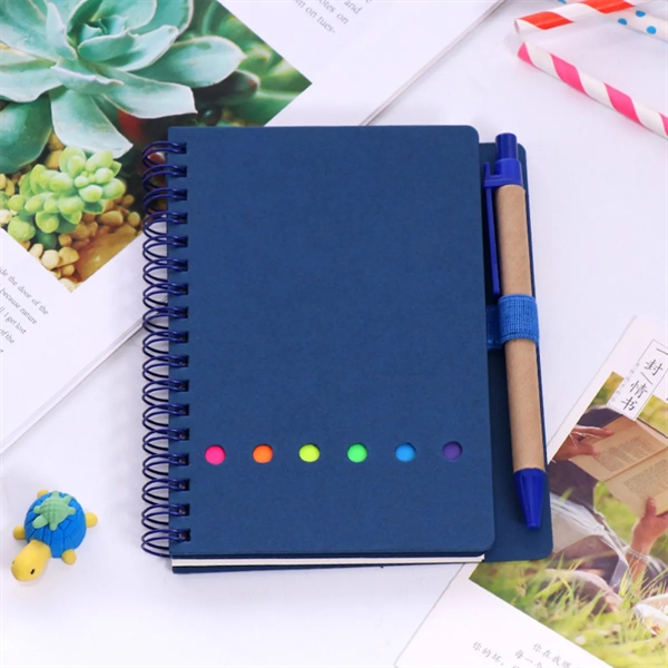 Multi-Functional Notebook with Sticky Notes and Flags & Pen - Multi-Functional Notebook with Sticky Notes and Flags & Pen - Image 4 of 5