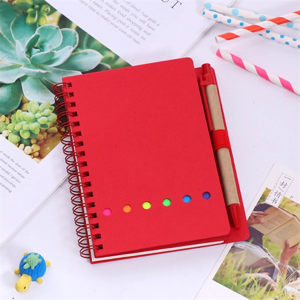 Multi-Functional Notebook with Sticky Notes and Flags & Pen - Multi-Functional Notebook with Sticky Notes and Flags & Pen - Image 5 of 5