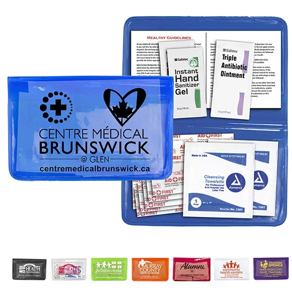 Delilah 12 Piece First Aid Kit In Colorful Vinyl Pouch - Delilah 12 Piece First Aid Kit In Colorful Vinyl Pouch - Image 0 of 24