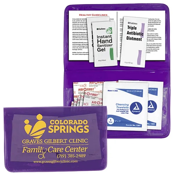 Delilah 12 Piece First Aid Kit In Colorful Vinyl Pouch - Delilah 12 Piece First Aid Kit In Colorful Vinyl Pouch - Image 13 of 24