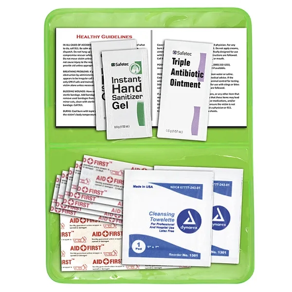 Delilah 12 Piece First Aid Kit In Colorful Vinyl Pouch - Delilah 12 Piece First Aid Kit In Colorful Vinyl Pouch - Image 19 of 24