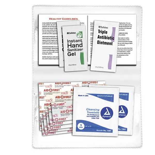 Delilah 12 Piece First Aid Kit In Colorful Vinyl Pouch - Delilah 12 Piece First Aid Kit In Colorful Vinyl Pouch - Image 24 of 24