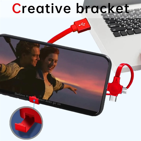 Three in One Charging Cable Roll - Three in One Charging Cable Roll - Image 5 of 5